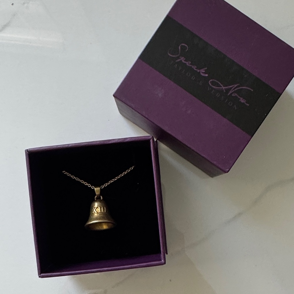 Taylor Swift Gold Bell Necklace